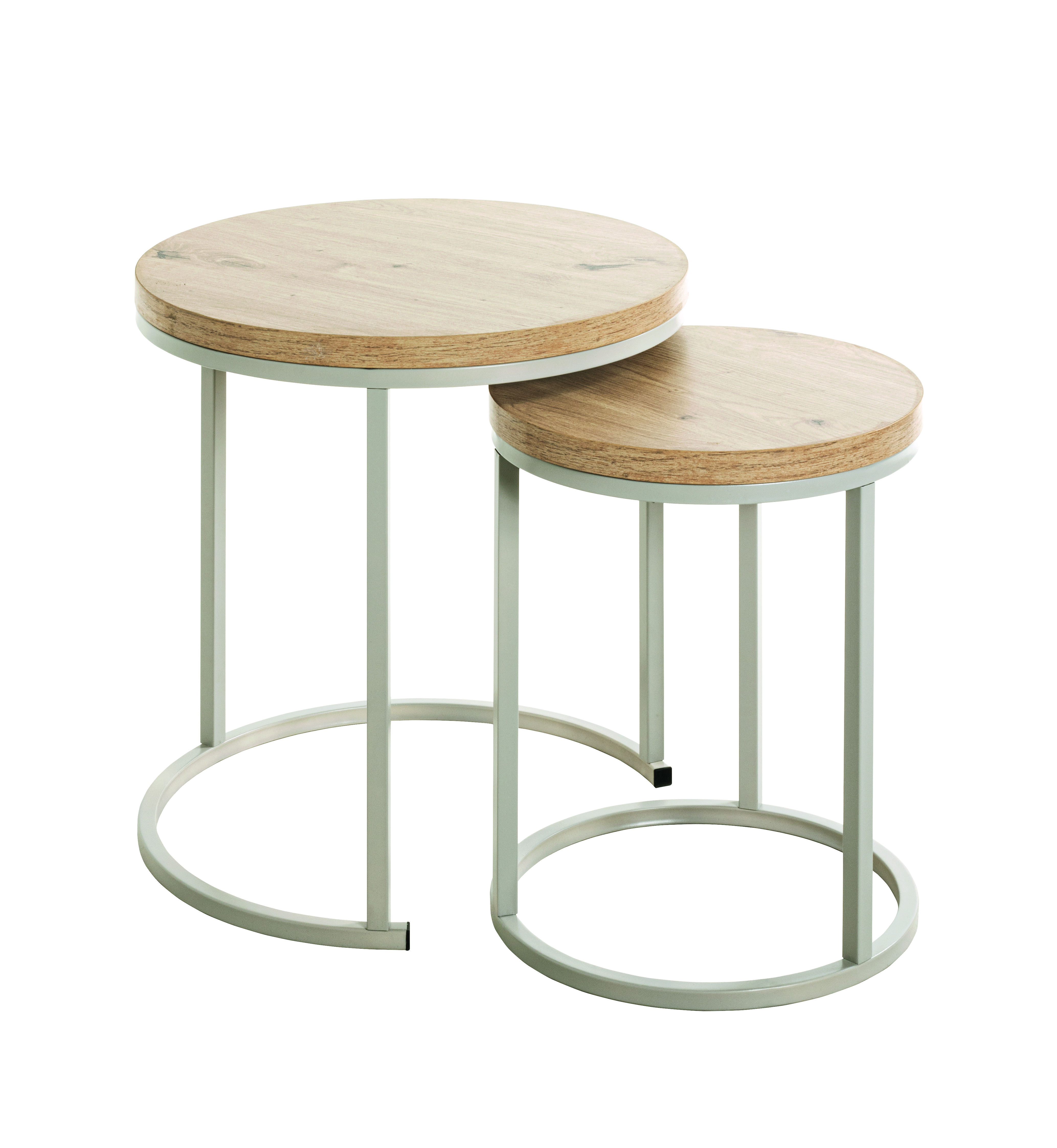 Lot de 2 tables gigognes LEVI Lot de 2 tables gigognes LEVI