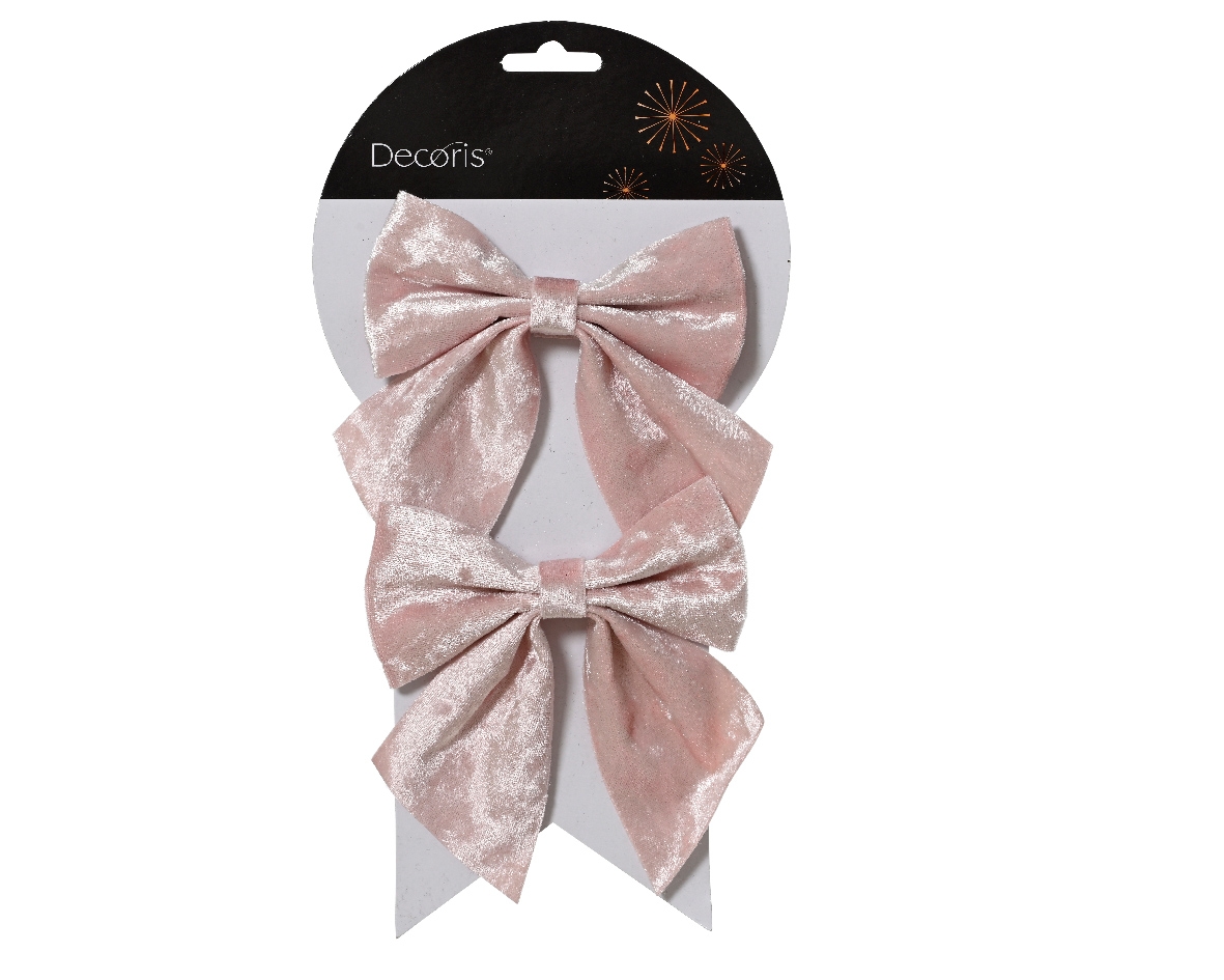 Lot de 2 nœuds en velours CHRISTMAS