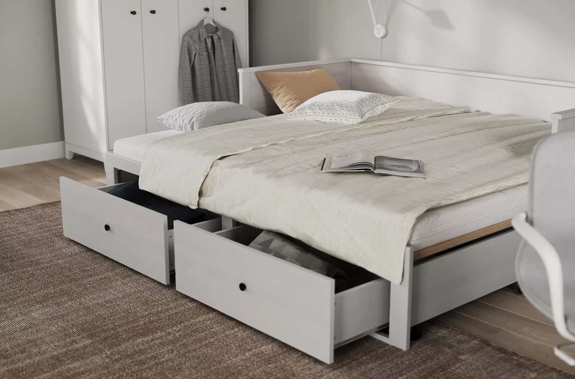 Lit extensible 90x200cm BREDA
