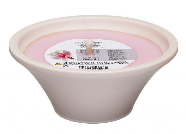 Bougie parfumée dans pot en céramique MAGNOLIA