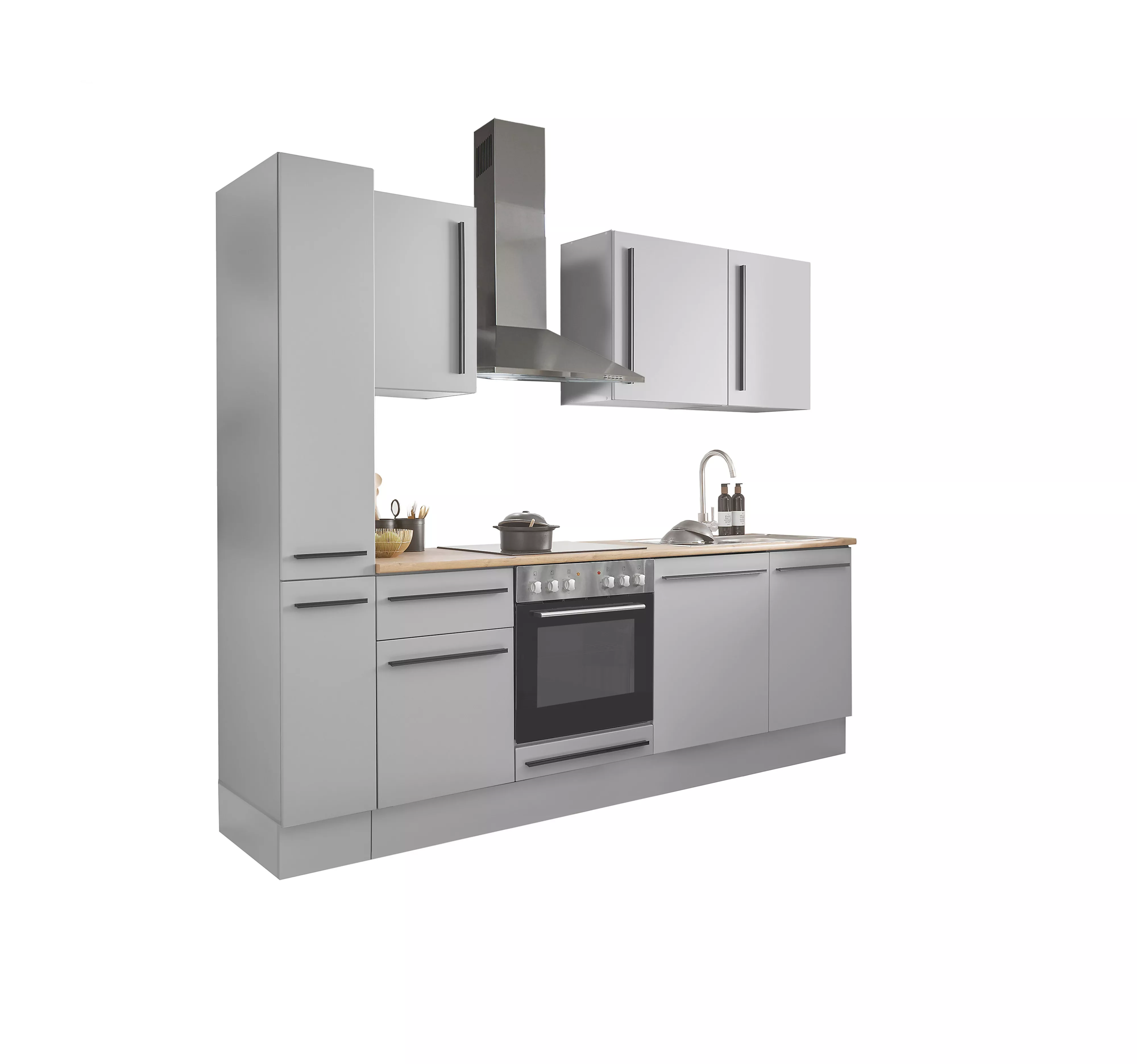 Bloc cuisine avec électroménager MANCHESTER (bloc cuisine-armoire coulissante) I