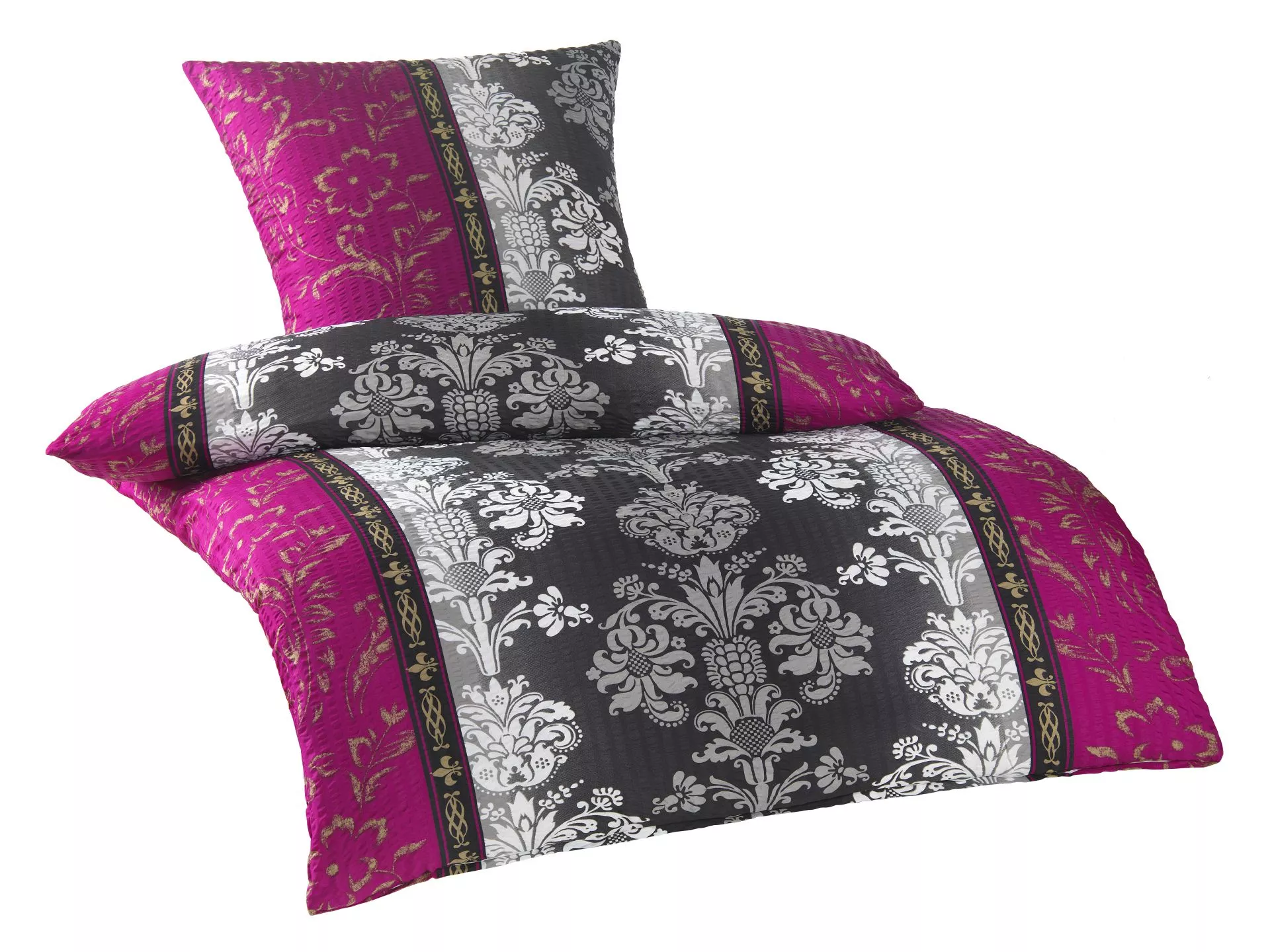 Parure de lit en microfibre effet seersucker haut de gamme LEA